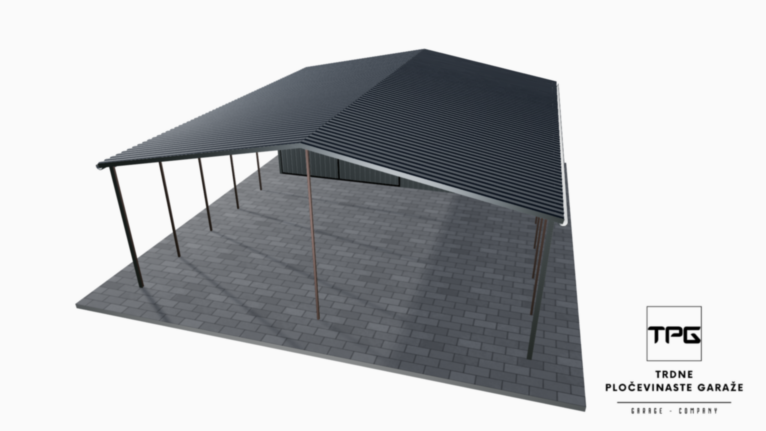 carport 6x5 + schowek 6x2
