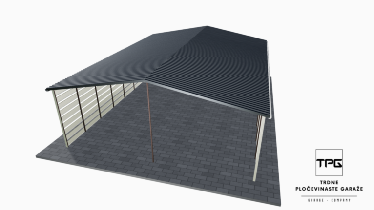 carport 6x6 + schowek 2x6