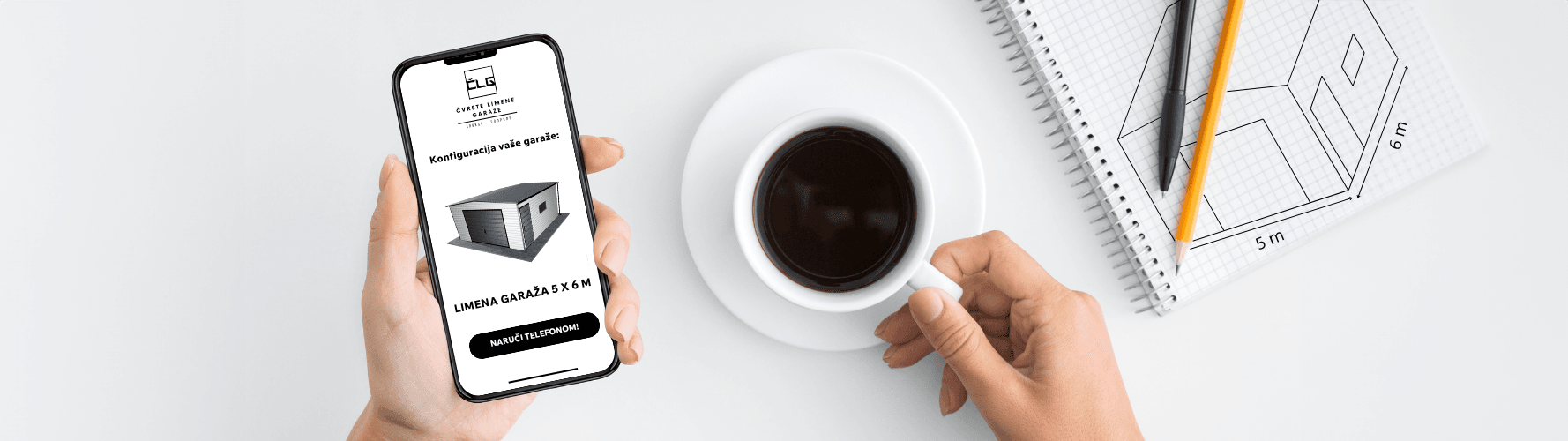 Naruči limenu garažu ili neku drugu laganu čeličnu konstrukciju telefonom kod našeg prodavača.