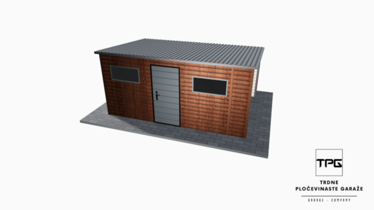 schowek premium 4x3 + 0,5m drewutnia