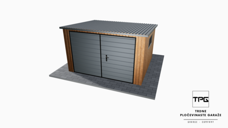schowek ogrodowy 3,5x3m z dwoma oknami